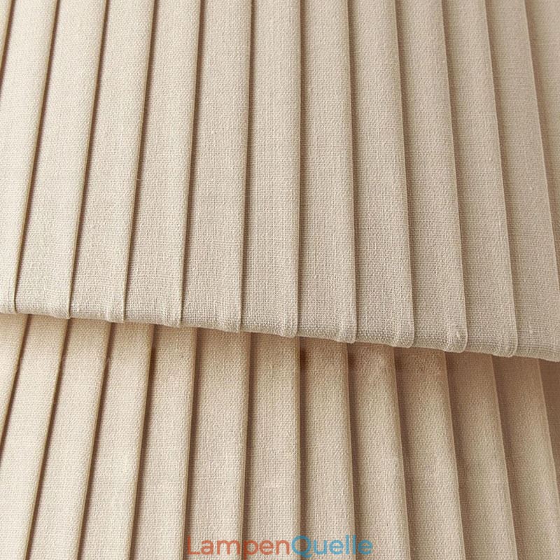 Pendelleuchte Französisch Creme Stil Doppelschicht Stoff Lampenschirm Deckenlampe