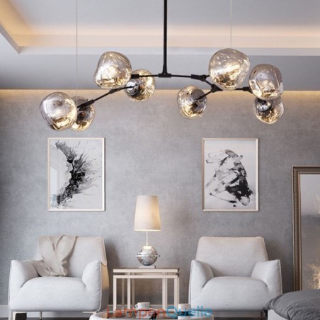 Nordic Deckenleuchte Moderne Galvanisierte Glasmalerei Lampenschirm Pendelleuchte Nordic Deckenleuchte Moderne Galvanisierte Glasmalerei Lampenschirm Pendelleuchte