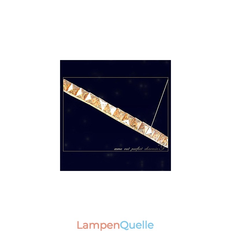 Kristall Pendelleuchte Beleuchtung Lampen Moderne Leuchten Bernstein K9 Kristall Rund Einzelring 30CM