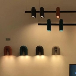 Deckenleuchte Schmiedeeisen U-förmige Pendelleuchte 90 drehbarer Schirm
