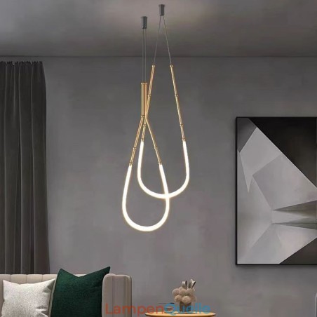 Pendelleuchte Creative Line Bambus Deckenleuchte Schwarz Gold Pendelleuchte Creative Line Bambus Deckenleuchte Schwarz Gold