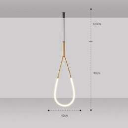 Pendelleuchte Creative Line Bambus Deckenleuchte Schwarz Gold
