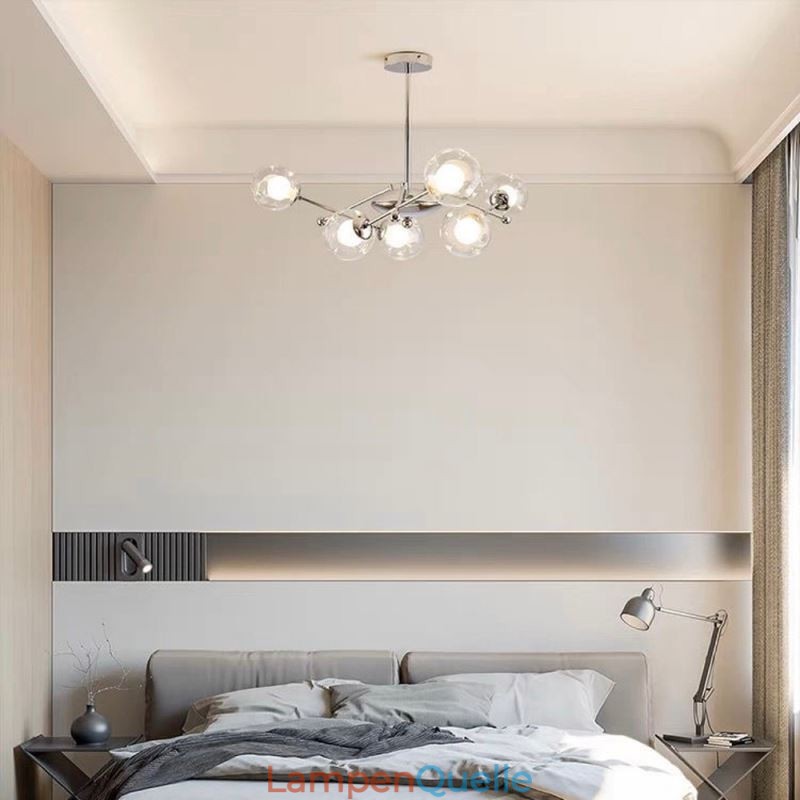 Glas Pendelleuchte im europäischen Stil Einfache Magic Beans Deckenleuchte
