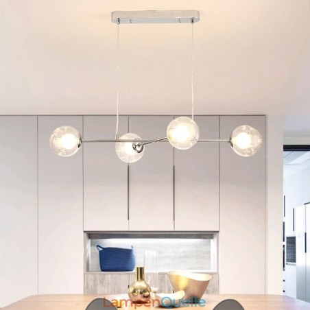 Glas Hängeleuchte Europäische Magic Bean Pendelleuchte 4 Lichter Glas Hängeleuchte Europäische Magic Bean Pendelleuchte 4 Lichter