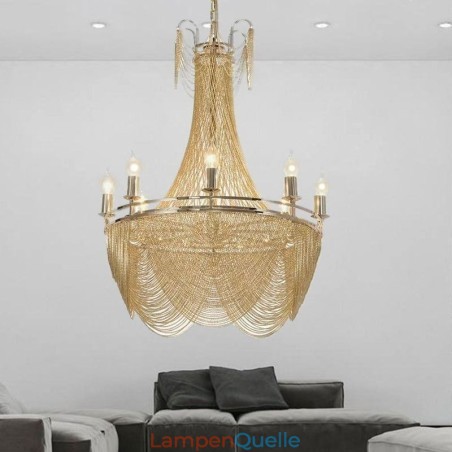 Aluminium Kette Anhänger Licht Kreative Licht Luxus Quaste Dekorative Licht Gold Silber Aluminium Kette Anhänger Licht Kreative Licht Luxus Quaste Dekorative Licht Gold Silber