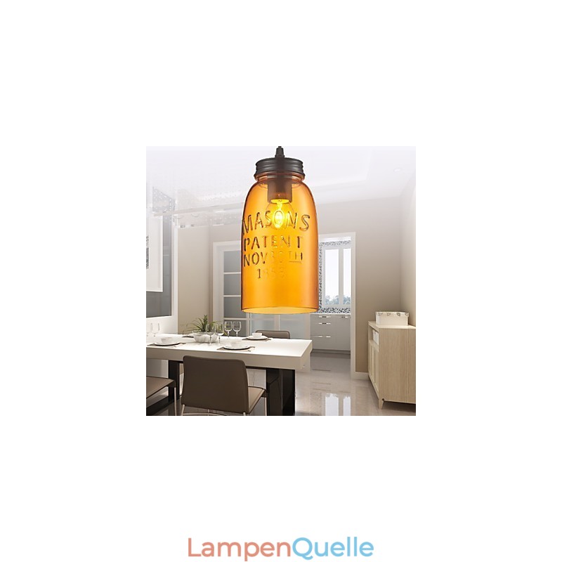 Pendelleuchte 1 Licht Italienischer Stil Transparente Galvanisierung