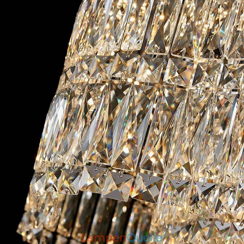 Lange Kristall Pendelleuchte Luxus Dekoration Deckenleuchte