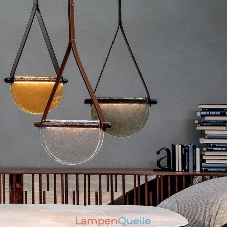 Pendelleuchte, moderne minimalistische Deckenleuchte aus Glas mit Gürtel Pendelleuchte, moderne minimalistische Deckenleuchte aus Glas mit Gürtel