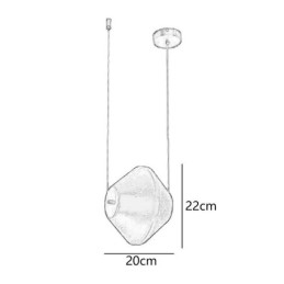 Pendelleuchte, moderne, einfache Einzelglas-Deckenleuchte, kleine Deckenleuchte