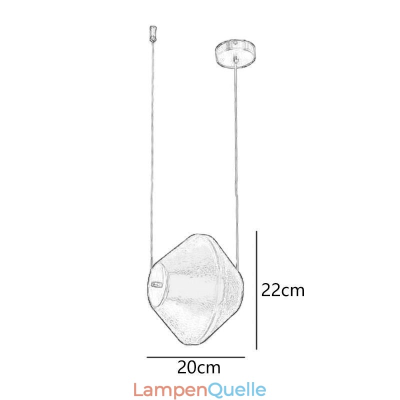 Pendelleuchte, moderne, einfache Einzelglas-Deckenleuchte, kleine Deckenleuchte