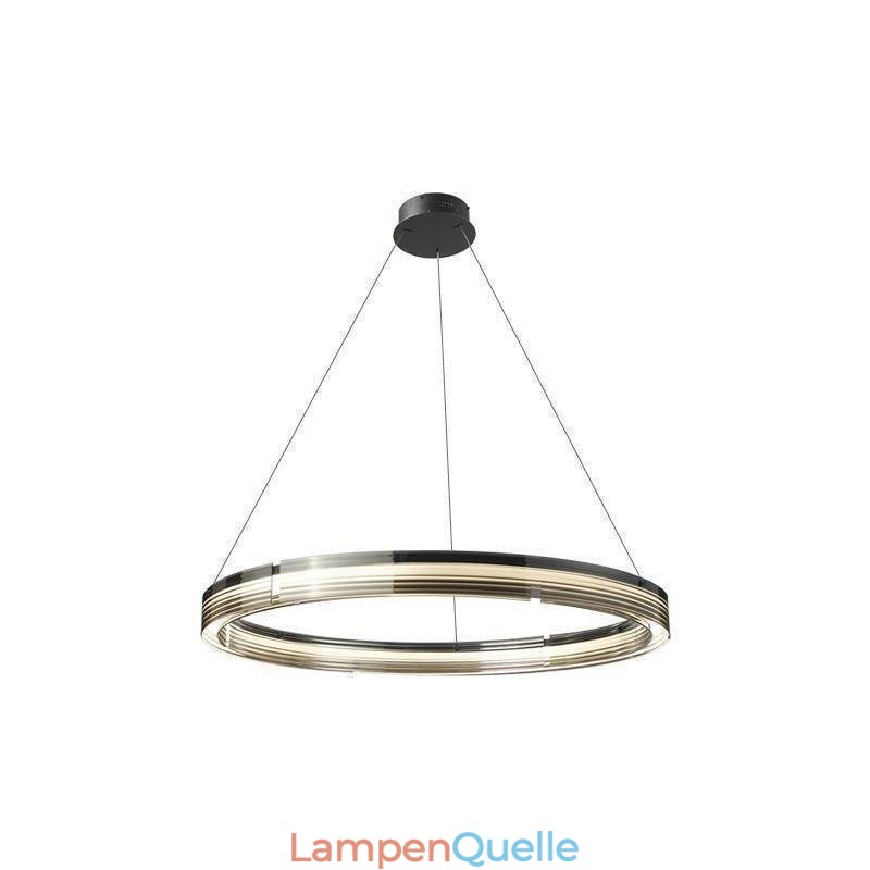 Pendelleuchte 60 80CM Kreis Glas Deckenleuchten Trichromatisches Dimmen