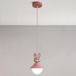 Pendelleuchte Moderne minimalistische G9 Schmiedeeisen Kaninchen Kalb Harz Deckenleuchte