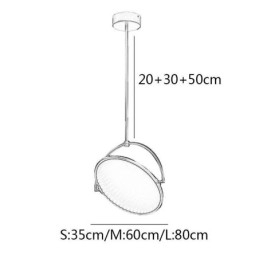 Nordische Pendelleuchte Kreative Schmiedeeisenring-Deckenleuchte