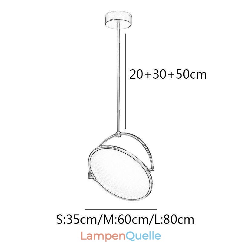 Nordische Pendelleuchte Kreative Schmiedeeisenring-Deckenleuchte