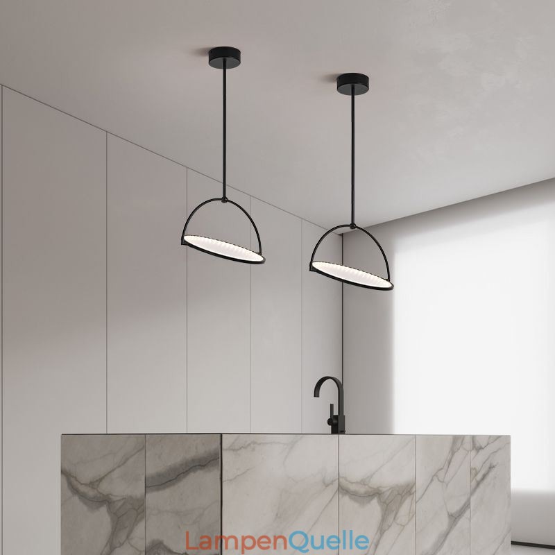 Nordische Pendelleuchte Kreative Schmiedeeisenring-Deckenleuchte