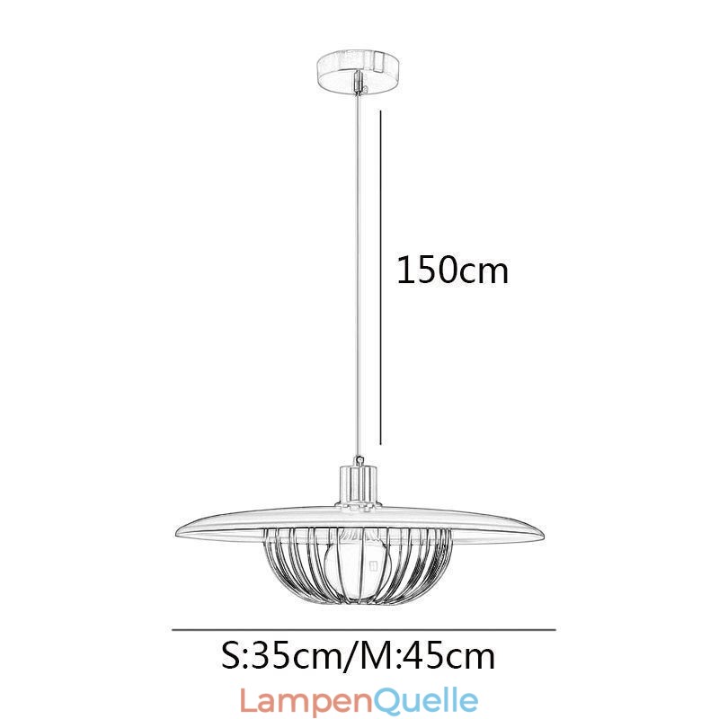 Nordic Pendelleuchte Schmiedeeisen Kreative Disc Deckenleuchten
