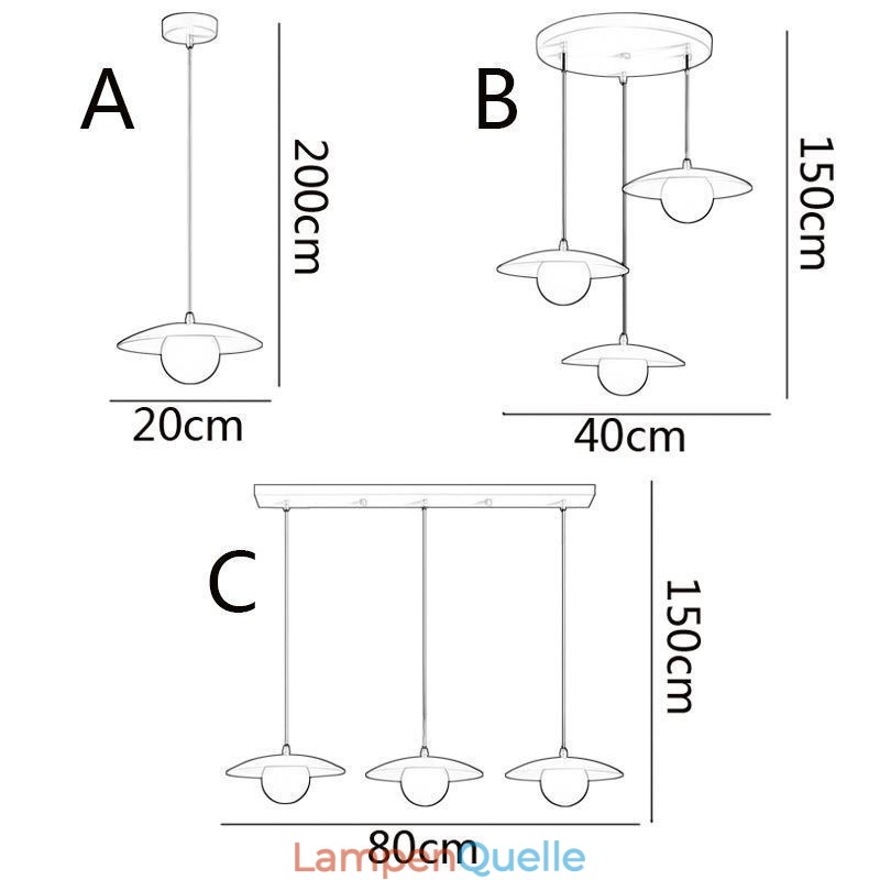 Nordic Pendant Kreative Schmiedeeisen G9 Disc Deckenleuchte