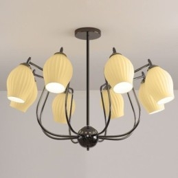 Nordic Pendelleuchte Kreative Schmiedeeisen Pistole Schwarz Staubblatt Deckenleuchte