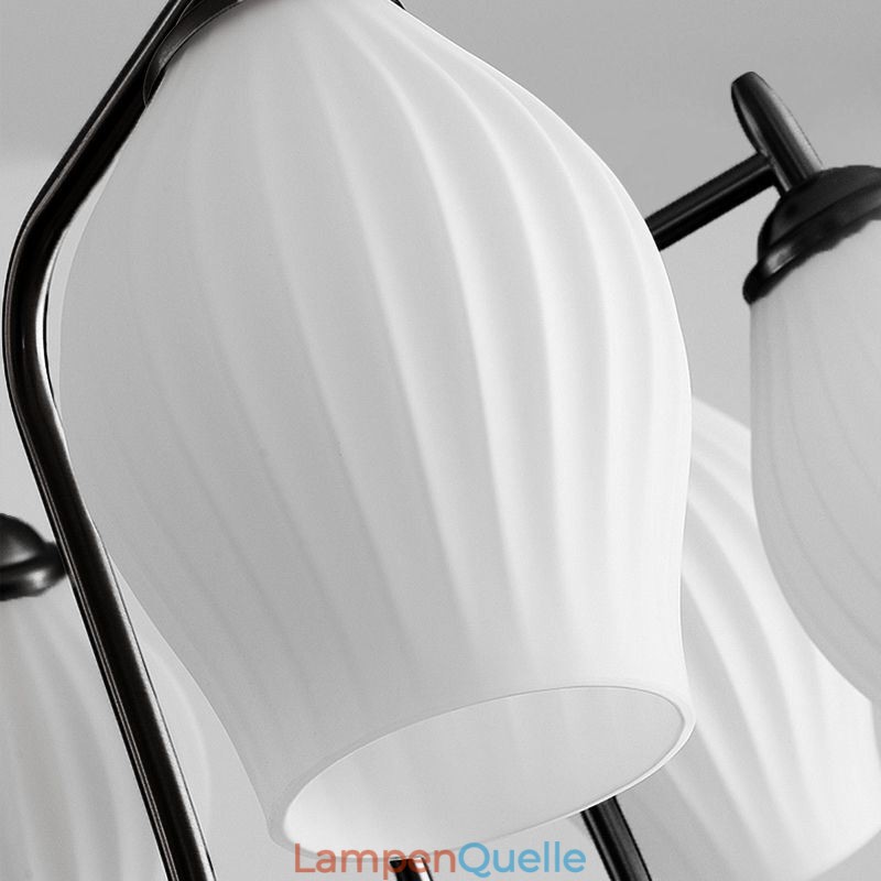 Nordic Pendelleuchte Kreative Schmiedeeisen Pistole Schwarz Staubblatt Deckenleuchte