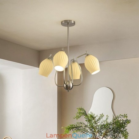 Nordic Pendelleuchte Kreative Schmiedeeisen Sand Nickel Blume Staubblatt Deckenleuchte Nordic Pendelleuchte Kreative Schmiedeeisen Sand Nickel Blume Staubblatt Deckenleuchte