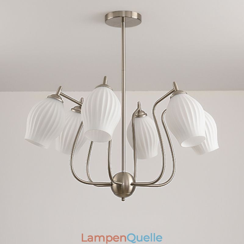 Nordic Pendelleuchte Kreative Schmiedeeisen Sand Nickel Blume Staubblatt Deckenleuchte