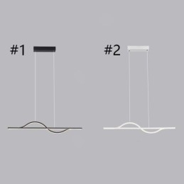 Stilvolle Pendelleuchte Aluminium Art Wave Deckenlampe