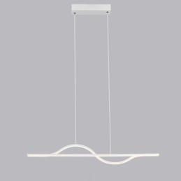 Stilvolle Pendelleuchte Aluminium Art Wave Deckenlampe