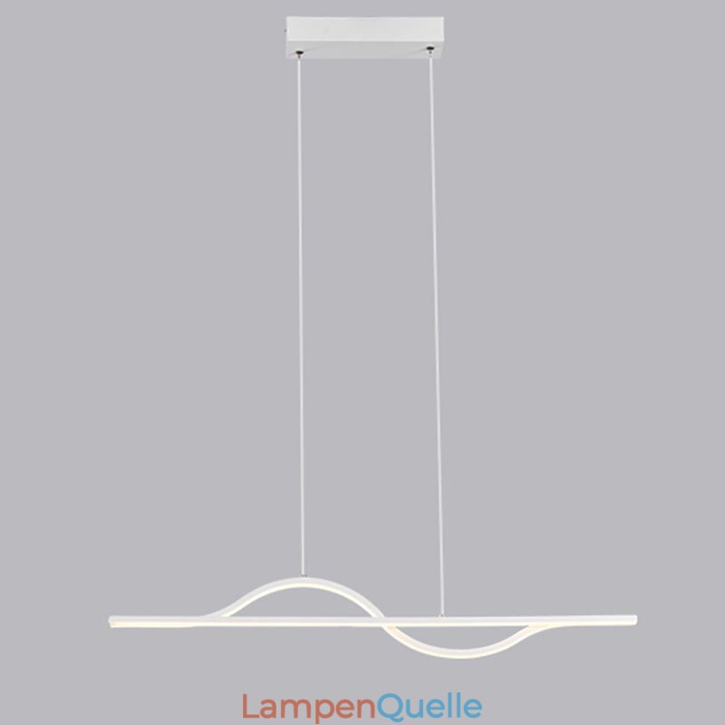 Stilvolle Pendelleuchte Aluminium Art Wave Deckenlampe