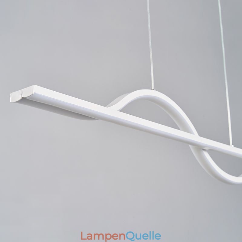 Stilvolle Pendelleuchte Aluminium Art Wave Deckenlampe