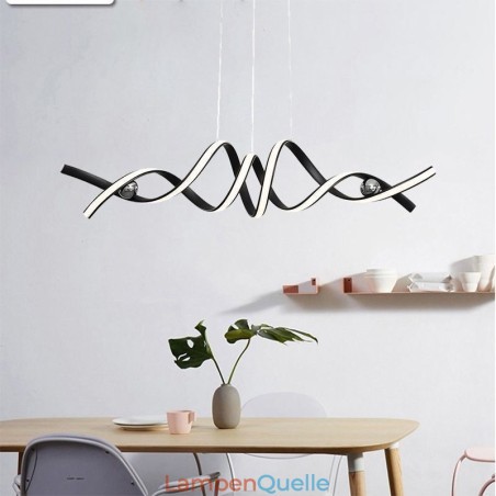 Minimalistische Pendelleuchte Aluminium Art Minimalistische Spiral-Deckenleuchte