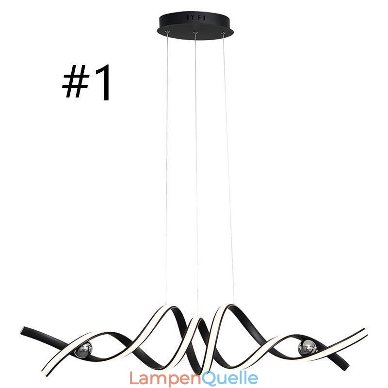 Minimalistische Pendelleuchte Aluminium Art Minimalistische Spiral-Deckenleuchte
