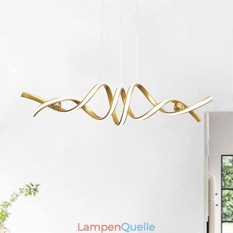 Minimalistische Pendelleuchte Aluminium Art Minimalistische Spiral-Deckenleuchte