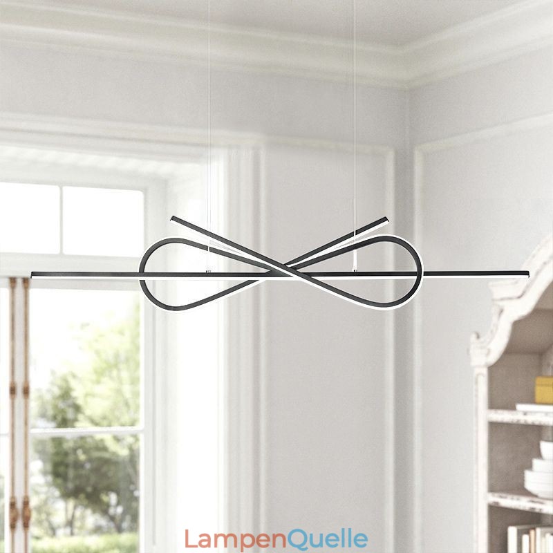 Einfache Pendelleuchte Aluminium Art Bowknot Deckenleuchte
