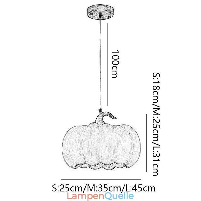 Kreative Kürbis Pendelleuchte Japanische Retro Deckenleuchte Deckenlampe