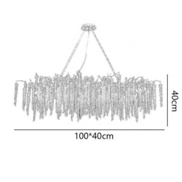 Nordische Pendelleuchte Golden Branch G9 Glas Kronleuchter