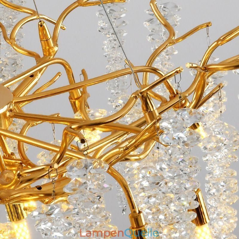 Nordische Pendelleuchte Golden Branch G9 Glas Kronleuchter