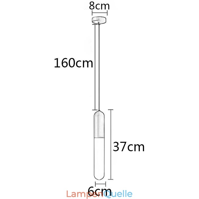 Moderne mattierte Pendelleuchte Gebürstete Pendelleuchte