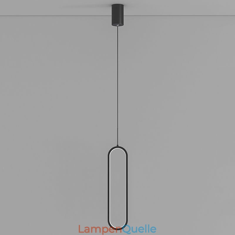 Moderne Pendelleuchte Minimalistische ovale Pendelleuchte
