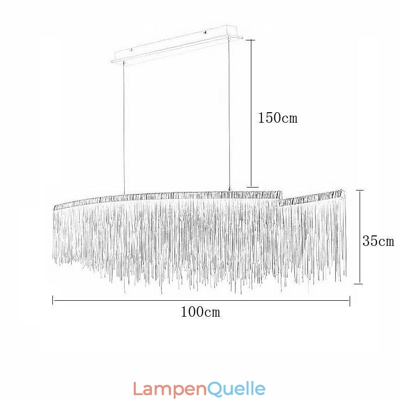 Moderne Pendelleuchte Kreative Quaste Hängelampe Cafe