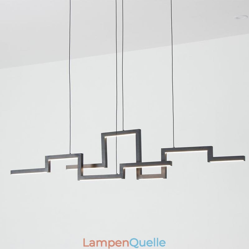 Moderne Pendelleuchte Acryl Schwarz Kronleuchter