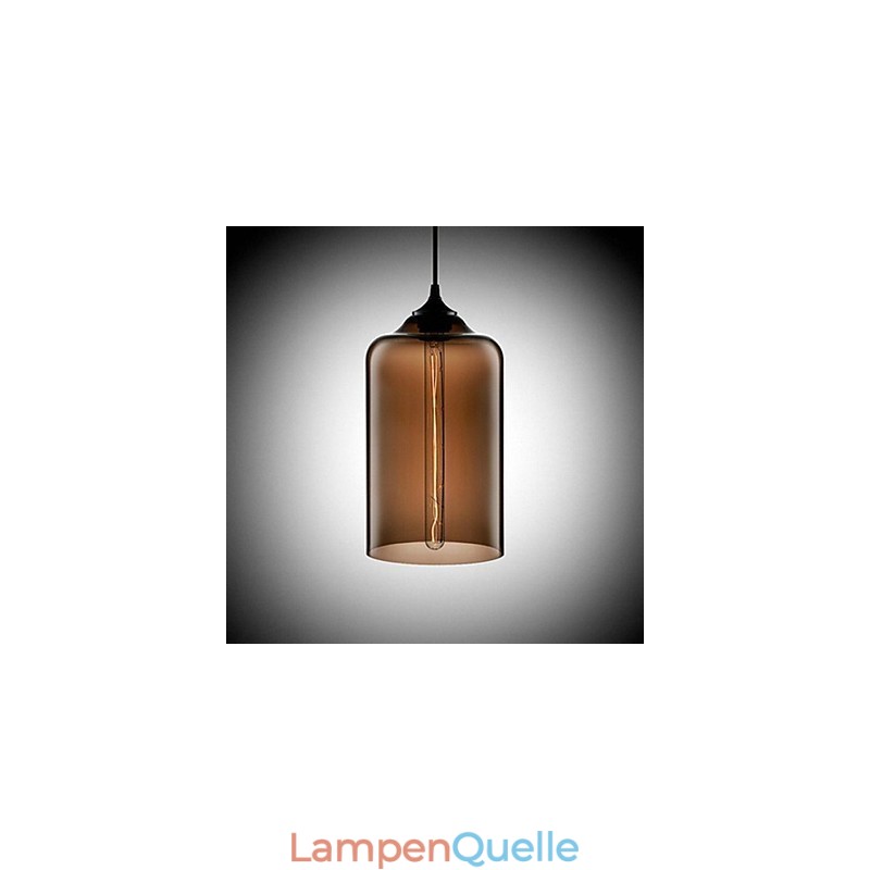 Bottle Design Pendant 1 Light Concise Iron Painting
