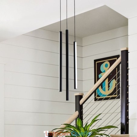 Moderne Kronleuchter Lange Streifen Pendelleuchte Duplex Gebäude Moderne Kronleuchter Lange Streifen Pendelleuchte Duplex Gebäude