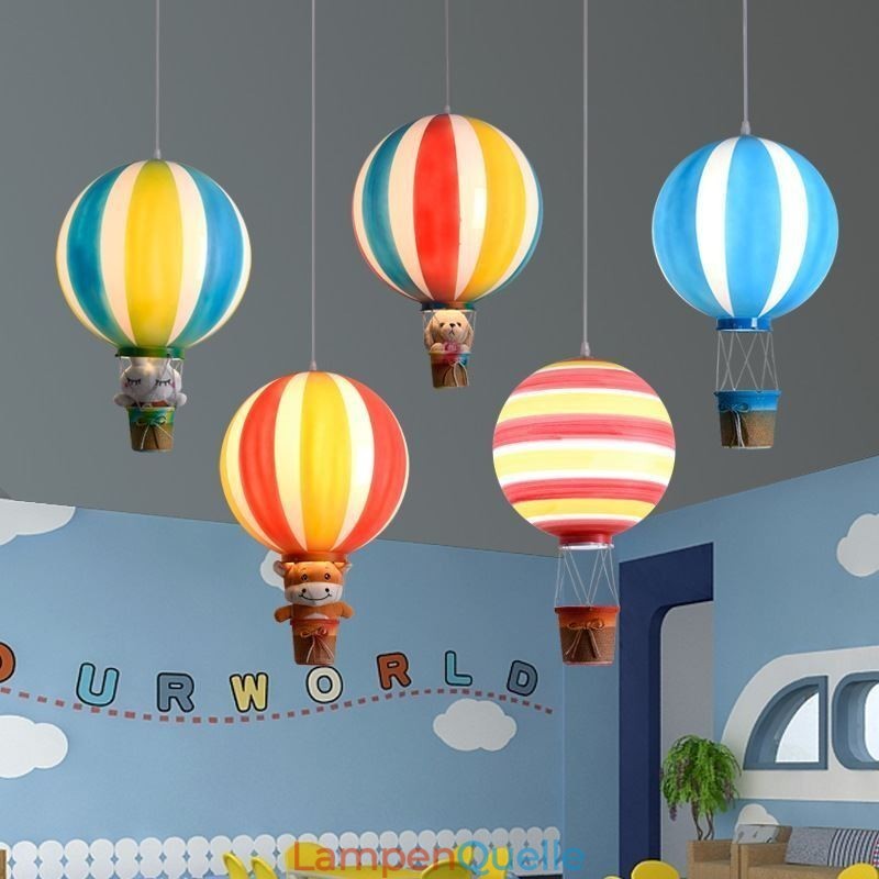 Bunte Heißluftballon Pendelleuchte Acryl Dekorationsleuchte