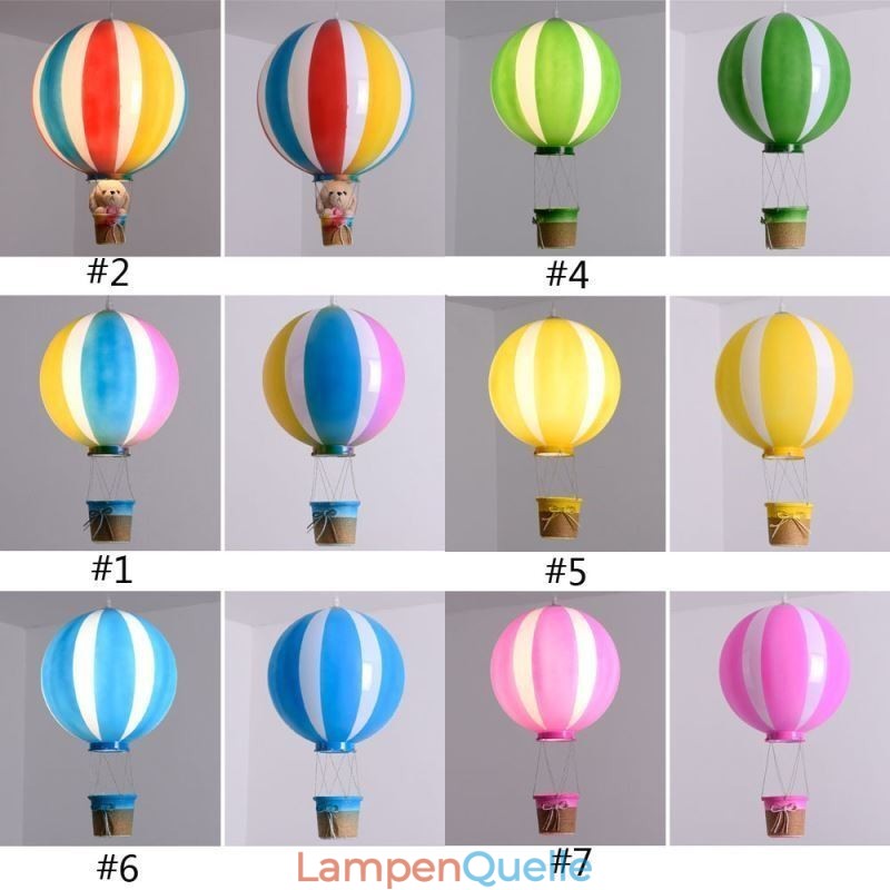 Bunte Heißluftballon Pendelleuchte Acryl Dekorationsleuchte