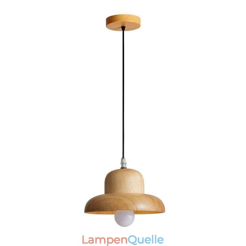 Japanische Holz Pendelleuchte Hut Hängelampe