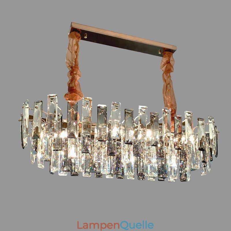 Europäische Glas Kronleuchter Licht Oval Pendelleuchten