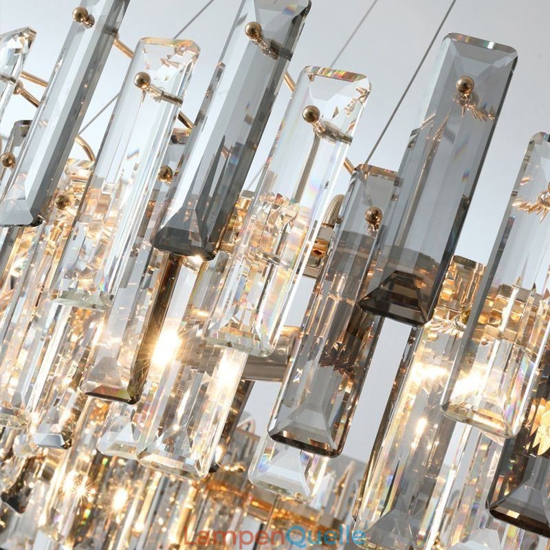 Europäische Glas Kronleuchter Licht Oval Pendelleuchten