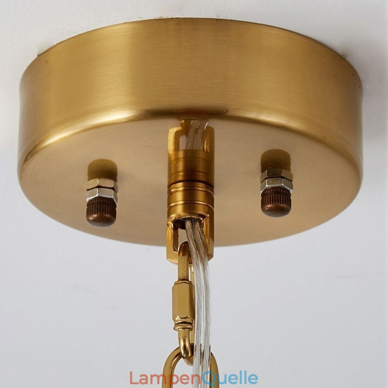 Moderne Glas Pendelleuchte Dekoration Bronze Gold Kronleuchter