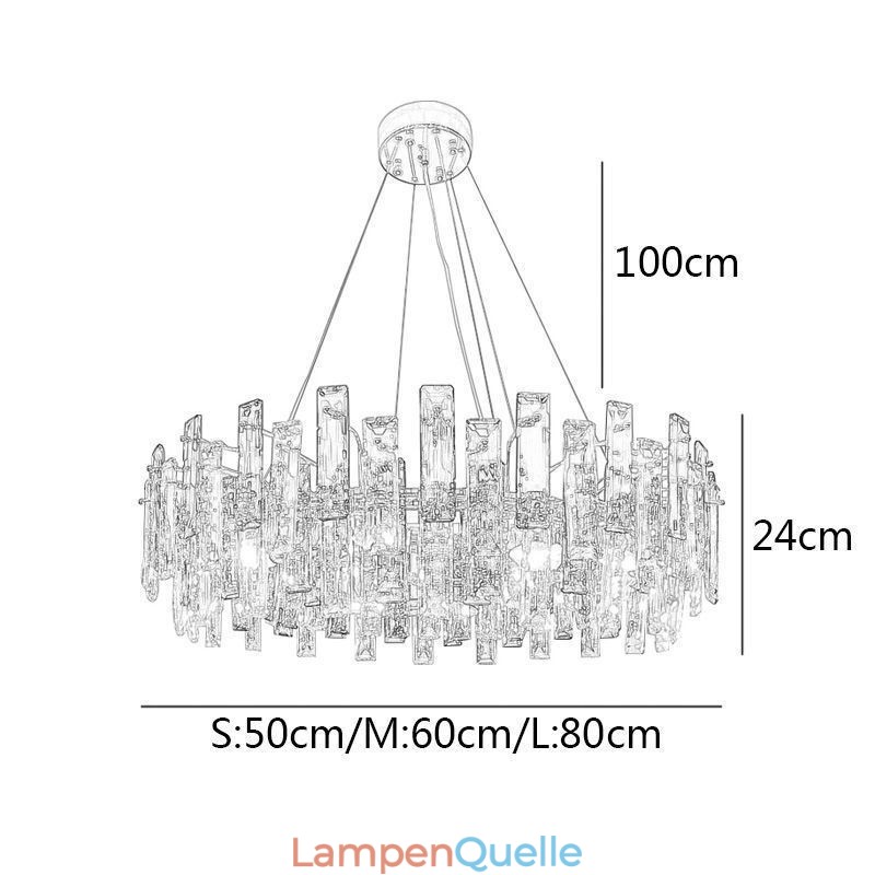 Luxus Glas Kronleuchter Europäischen Stil Pendelleuchte
