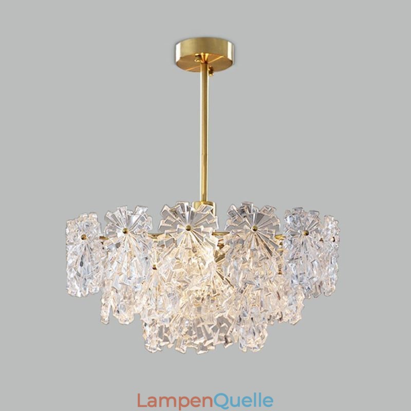 Luxus Anhänger Licht Wohnkultur Glas Kronleuchter Wohnzimmer